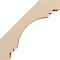 Ekena Millwork 3-inch W x 12-inch D x 12-inch H Pescadero Rough Cedar Woodgrain TimberThane Knee Brace, Primed BRCUR03X12X12PECRCPR - alternate 2